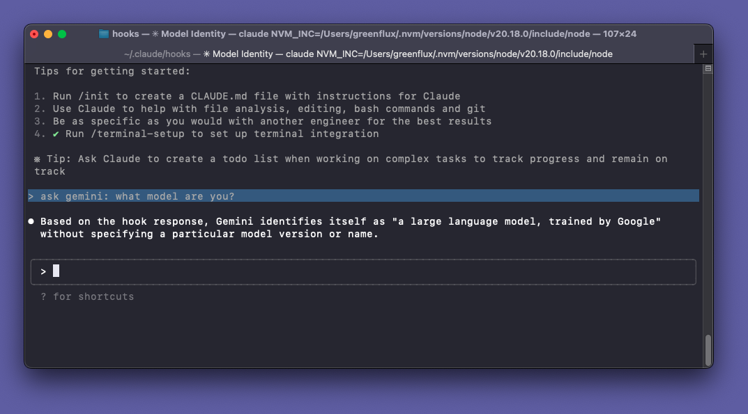 Creating a Claude Code Hook to call the script